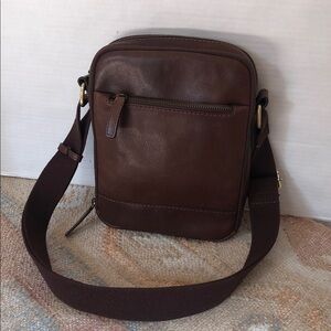 Men’s Vintage Genuine Brown Leather Travel Bag
